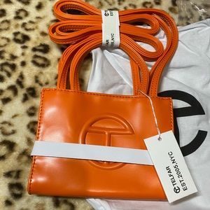 Telfar bag small orange
